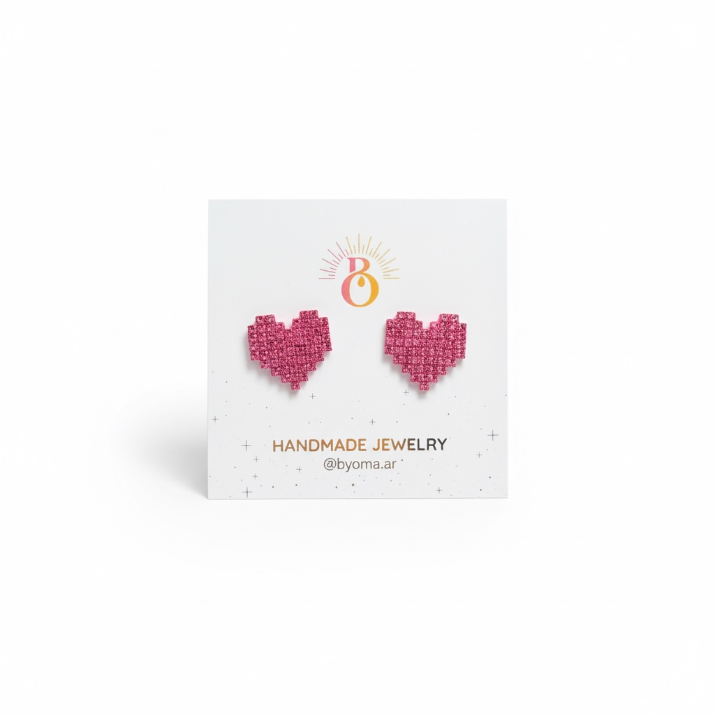 Pixel Heart Pink - 3