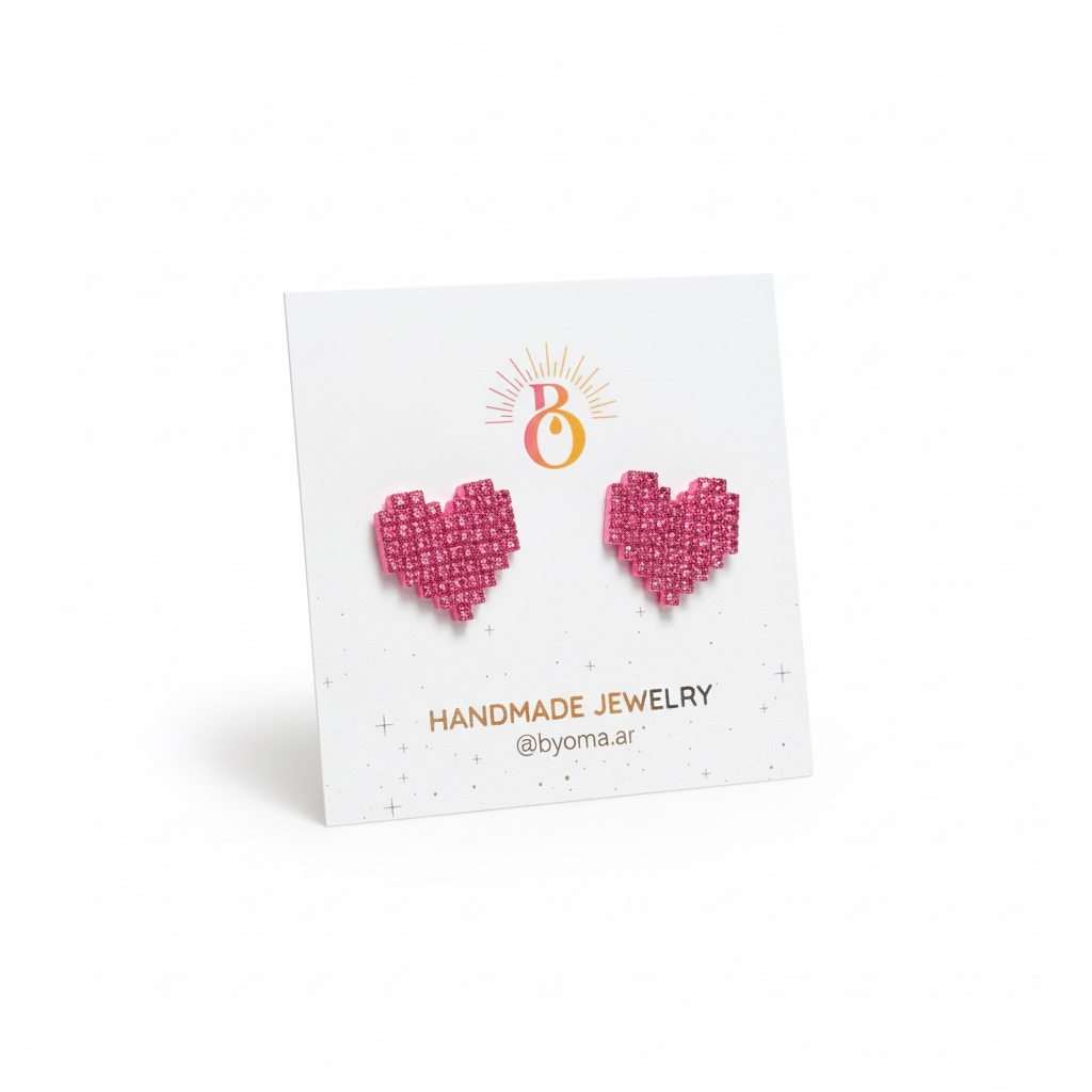 Pixel Heart Pink - 2